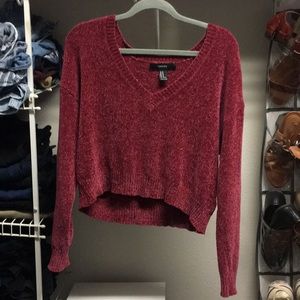 Forever 21 Cropped Chenille Sweater